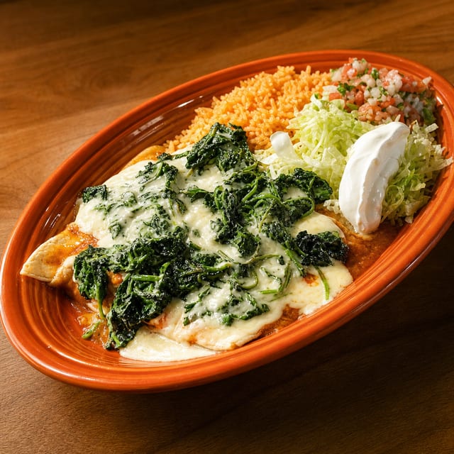 Spinach Enchiladas.